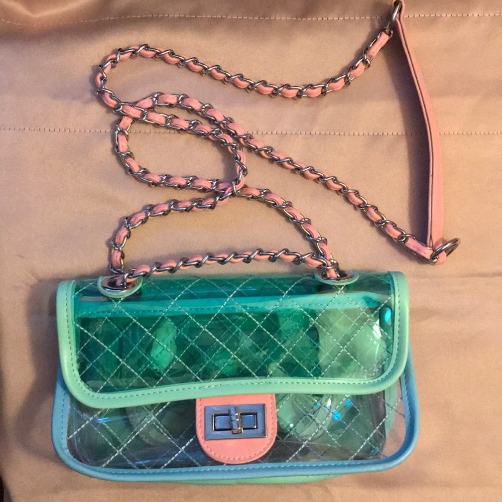 Multi color clear bag